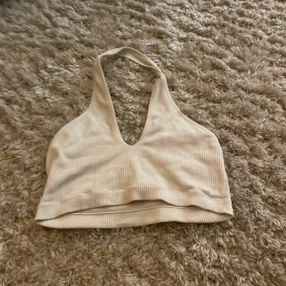 White Halter top